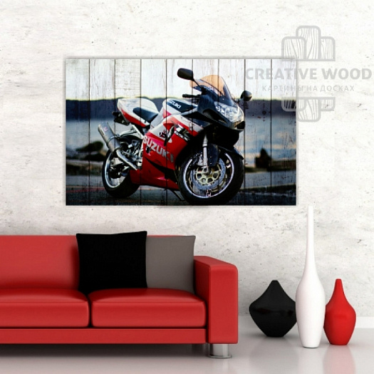 Картины в интерьере артикул Мотоциклы - Мото 18, Мотоциклы, Creative Wood